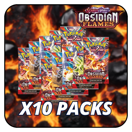 Pokemon TCG: Scarlet & Violet Obsidian Flames Booster Pack (10 Packs)