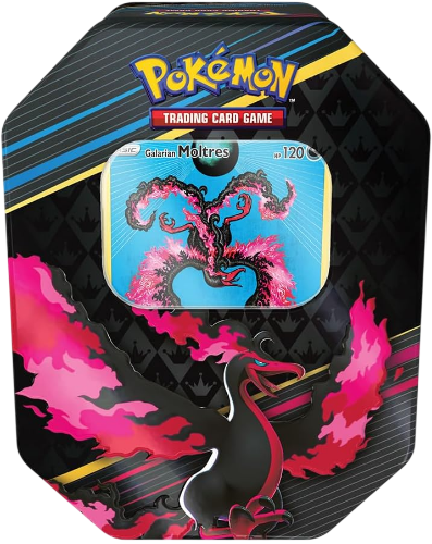 Pokemon TCG: SWSH Crown Zenith Tin - Moltres (4 Packs)