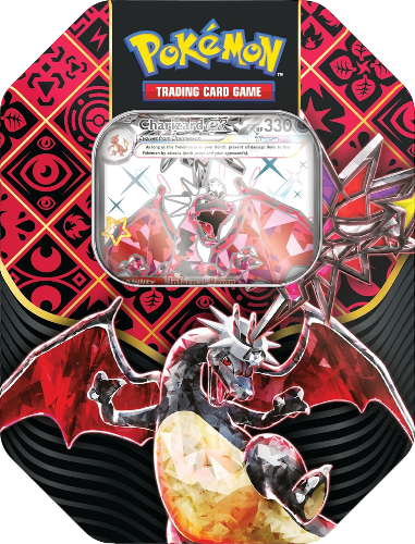 Pokemon TCG: Paldean Fates Tin - Charizard (4 Packs)