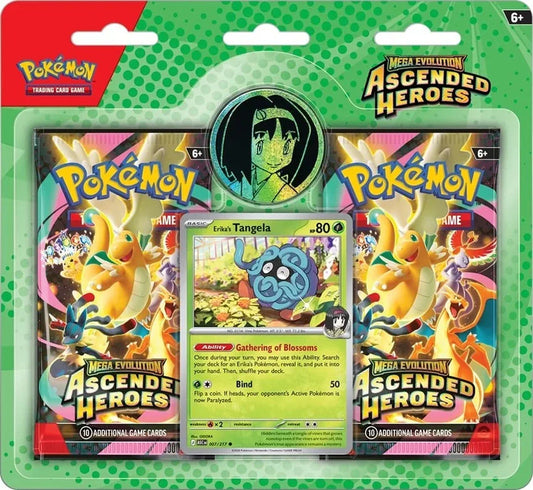 Pokemon TCG: Mega Evolution Ascended Heroes 2-Pack Blister [Erika]