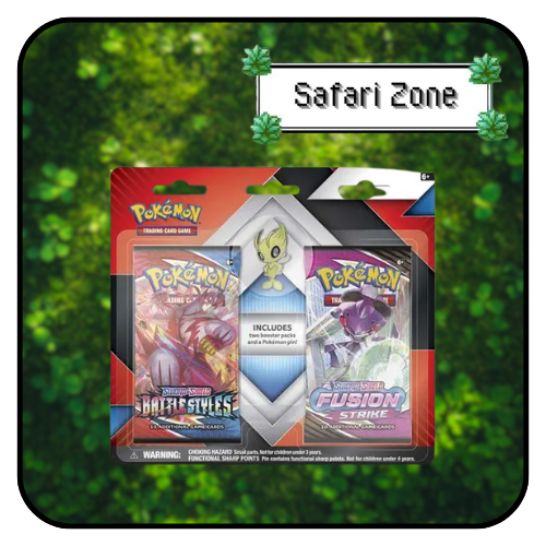 Pokemon TCG: SWSH Celebi Pin 2-Pack Blister (Fusion Stike/Battle Styles)