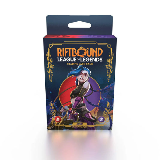 Riftbound: League of Legends TCG - Set 1 -Origins Champion Deck - Jinx Display