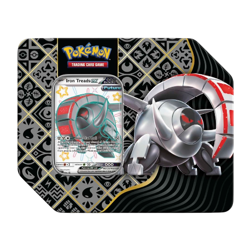 Pokemon TCG: Paldean Fates Tin - Iron Treads (5 Packs)