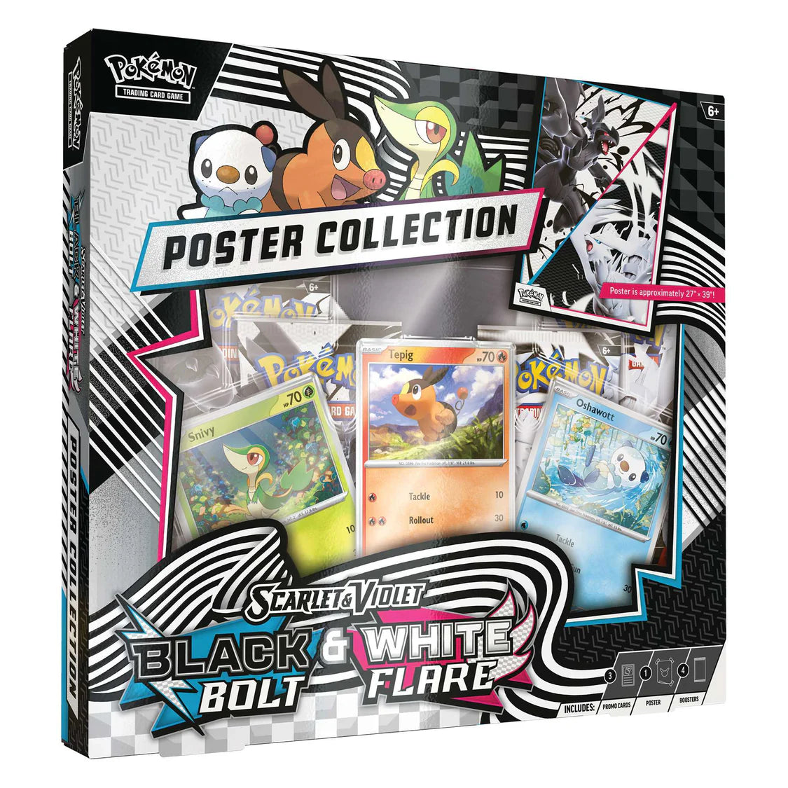 Pokemon TCG: Scarlet & Violet - Black Bolt & White Flare Poster Collection