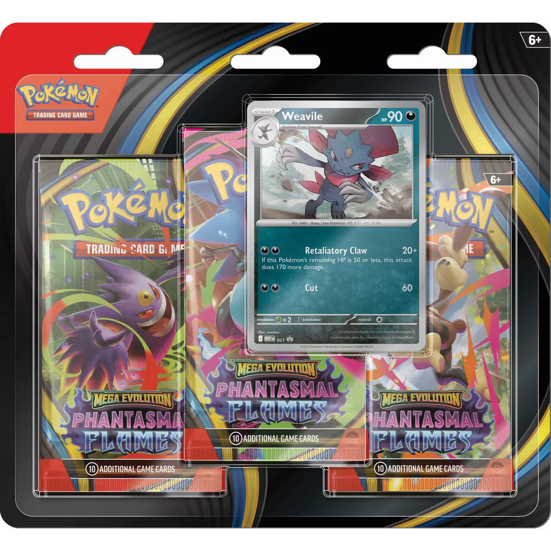 Pokemon TCG: Phantasmal Flames Triple Blister (Random)