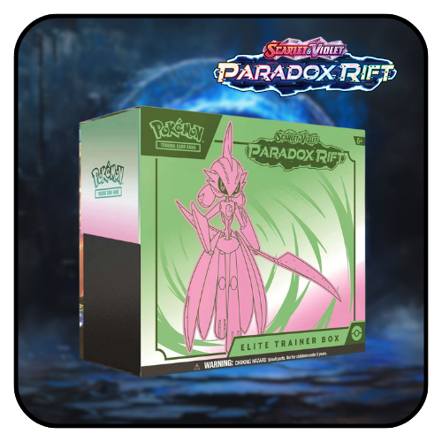 Pokemon TCG: Paradox Rift Iron Valiant Elite Trainer Box (Green ...