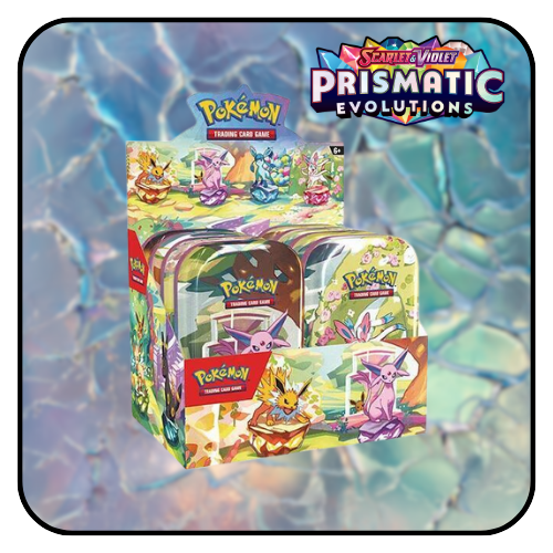 Pokemon Scarlet and Violet Prismatic Evolutions Mini Tin Single