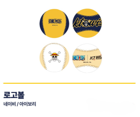 One Piece - KT Wiz Collaboration 2x Baseballs [Both Types]