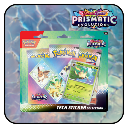 Pokemon Scarlet and Violet Prismatic Evolutions Tech Sticker Pack