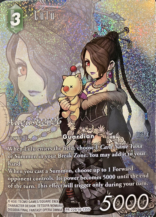 Final Fantasy TCG Lulu PR-229/16-135S (FULL ART FOIL OP PROMO)