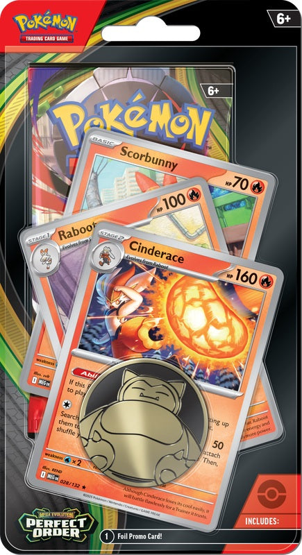 Pokemon TCG: Mega Evolution Perfect Order - Premium Checklane [Cinderace]